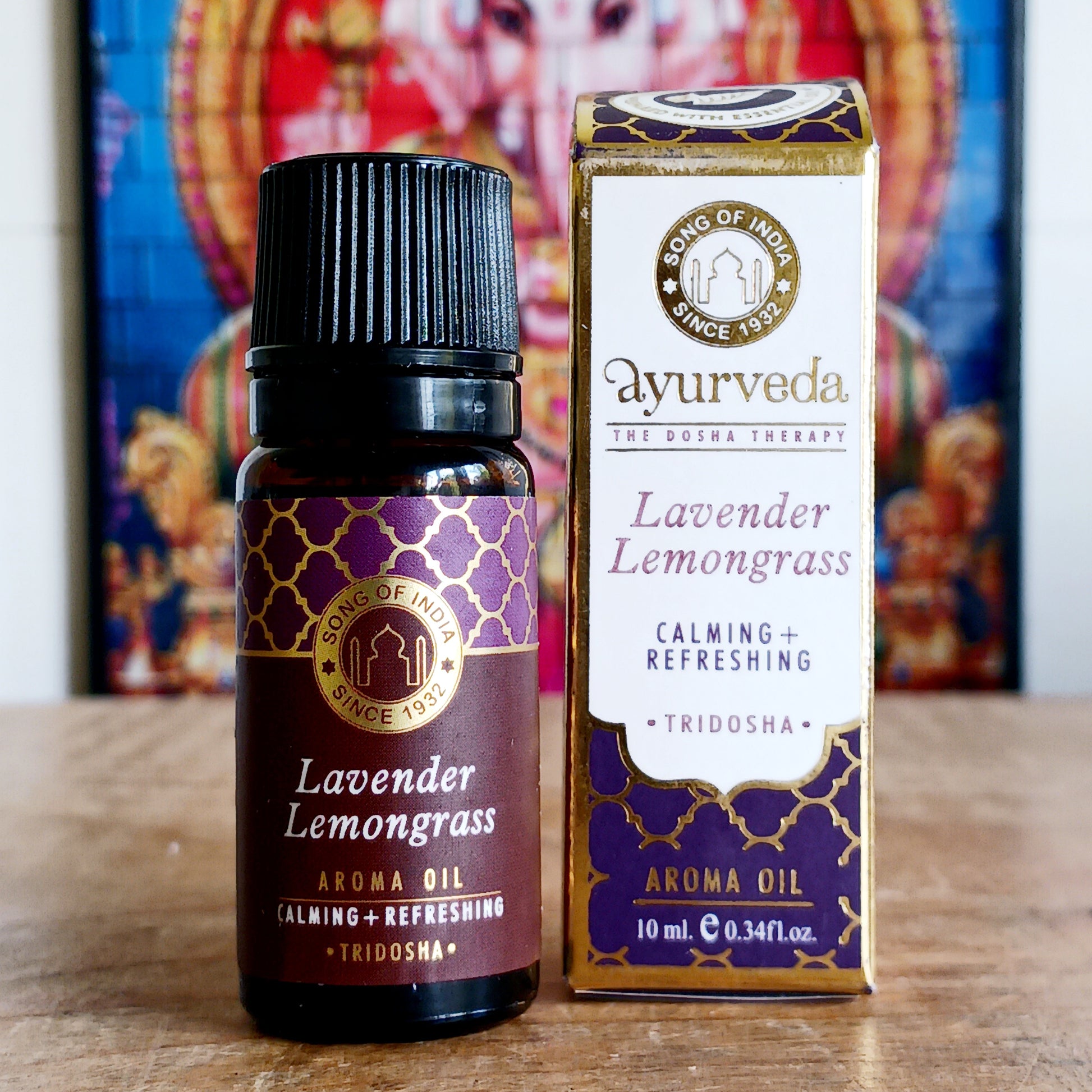 Experience the soothing essence of Song of India Ayurveda Aroma Oil, crafted with natural essential oils to refresh and rejuvenate your mind, body, and soul. Each fragrance is carefully blended to balance your senses and purify your surroundings.