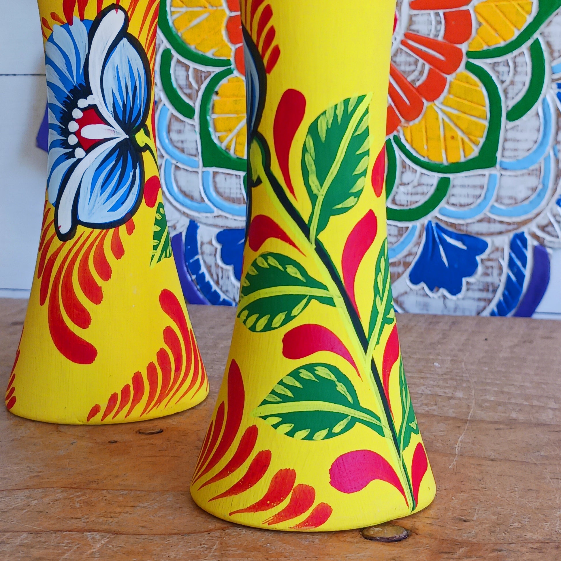 Bring a burst of colour and meaning to your home with this&nbsp;handcrafted terracotta candle holder. Made on a traditional pottery wheel using natural, chemical-free, sustainable clay, each piece celebrates the artistry of Bangladeshi craftsmanship.