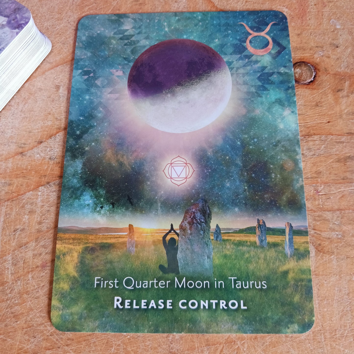 The Moon has been our constant companion for millenia. She encourages us to seize opportunities opening up to us and helps us to release whatever is holding us back. Use these beautiful cosmic oracle cards to boost your manifesting powers and find out how to attract what you most desire in life.