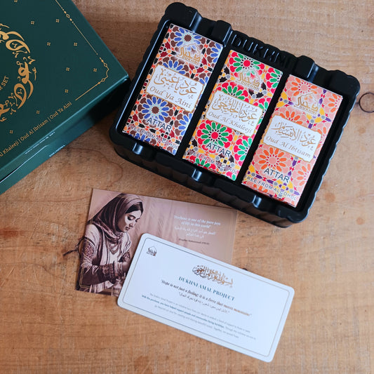 These Long-Lasting and pure Arabic Attars are 100% Alcohol-Free. Crafted with the finest quality, sustainably sourced natural ingredients, including oud, aromatic woods, exotic flowers & tree resins.