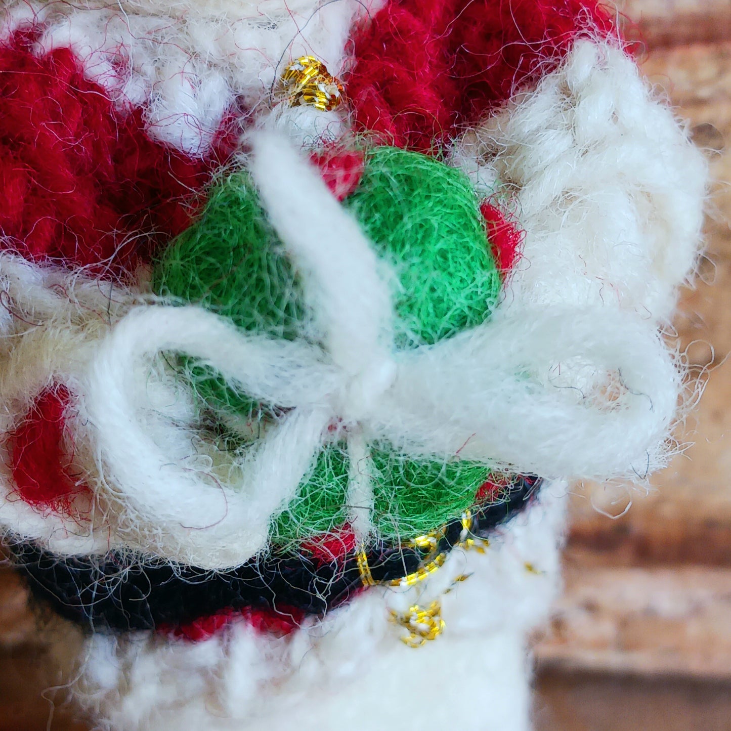 Meet our endearing little Christmas mice, dressed in vibrant Santa knitwear, donning a classic Santa outfit ready to spread festive cheer. Each ornament is lovingly handcrafted, capturing the magic and childlike wonder of the holiday season.