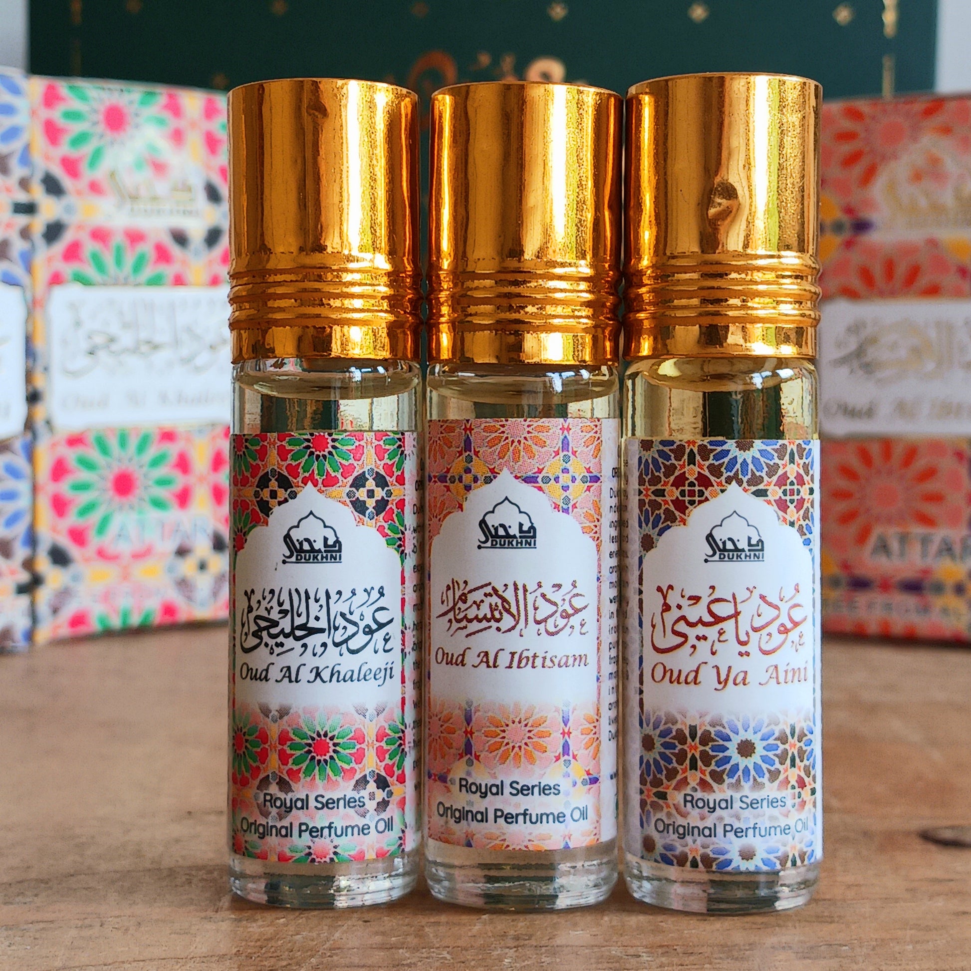 These Long-Lasting and pure Arabic Attars are 100% Alcohol-Free. Crafted with the finest quality, sustainably sourced natural ingredients, including oud, aromatic woods, exotic flowers & tree resins.