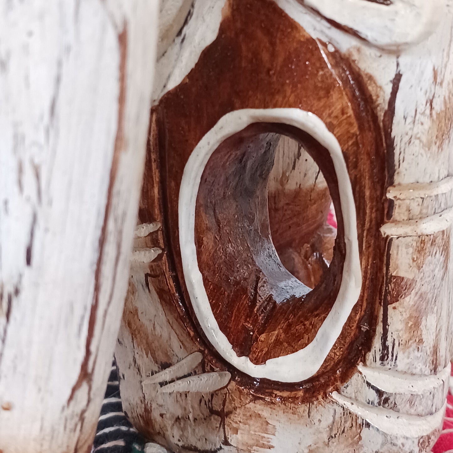 Hand carved from ableisa wood, this stunning elephant makes a great side table, coffee table. plant table or stool. This beautiful elephant piece is handmade and painted by artisans who have strong roots in storytelling and artwork that spans generations - this elephant is the perfect example!