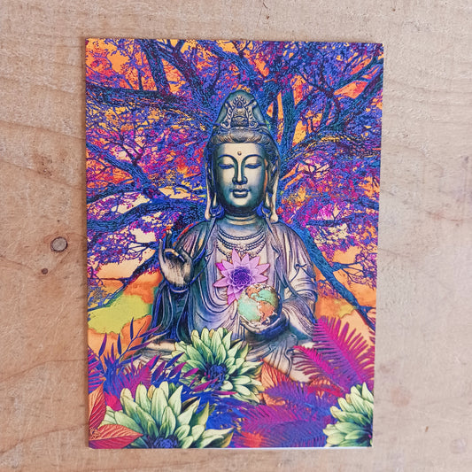 A lovely card to send to friends or family to send them healing and positive thoughts to help recovery.