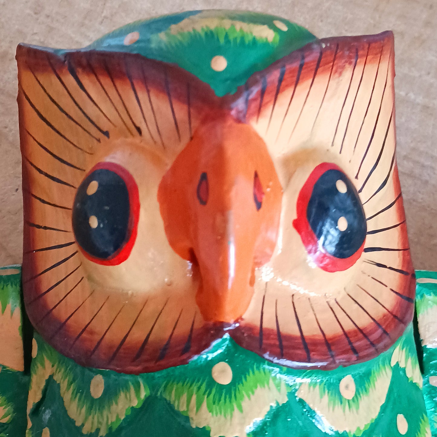 Bring a sense of peace and wonder to your space with this Hand-Carved Wooden Flying Owl Mobile. Each piece is lovingly crafted from natural wood, featuring a beautifully detailed owl with outstretched wings in graceful flight. Suspended from a delicate string, the owl moves gently with the breeze, creating a calming, soothing motion.