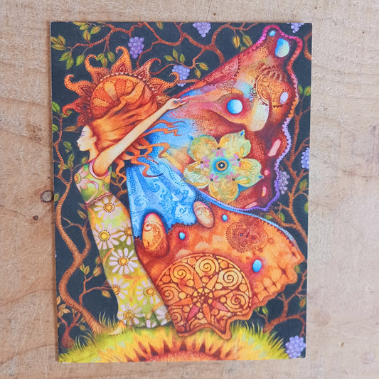 Very pretty and colourful Birthday card for friends and family.