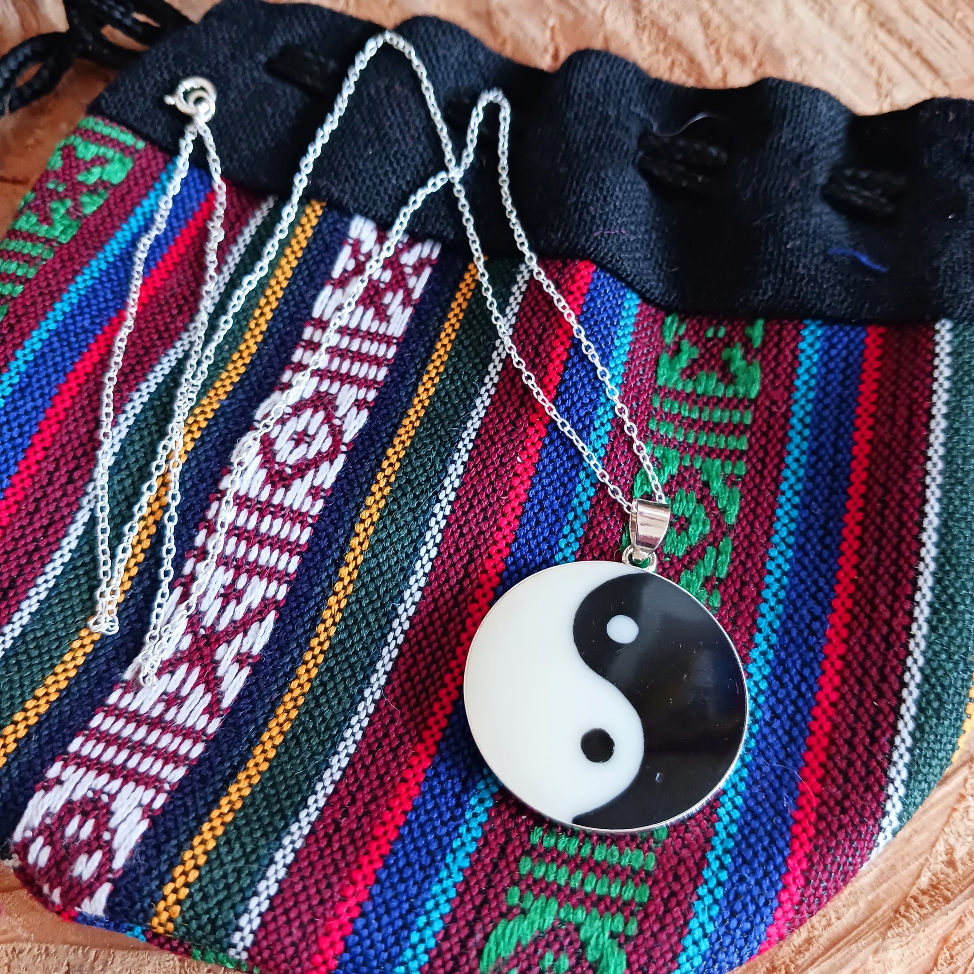 This sterling silver Yin Yang pendant on a silver chain is intended to balance the mind. Handcrafted for durability and designed to last a lifetime.
