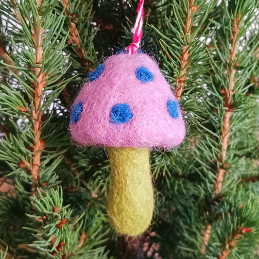 Add a pop of whimsy to any space with these Colourful Felt Mushroom Hanging Decorations. Each mushroom is crafted from vibrant, eco-friendly felt and finished with a classic red-and-white hanging thread—perfect for celebrations, playful room décor, or a funky twist on your Christmas tree.