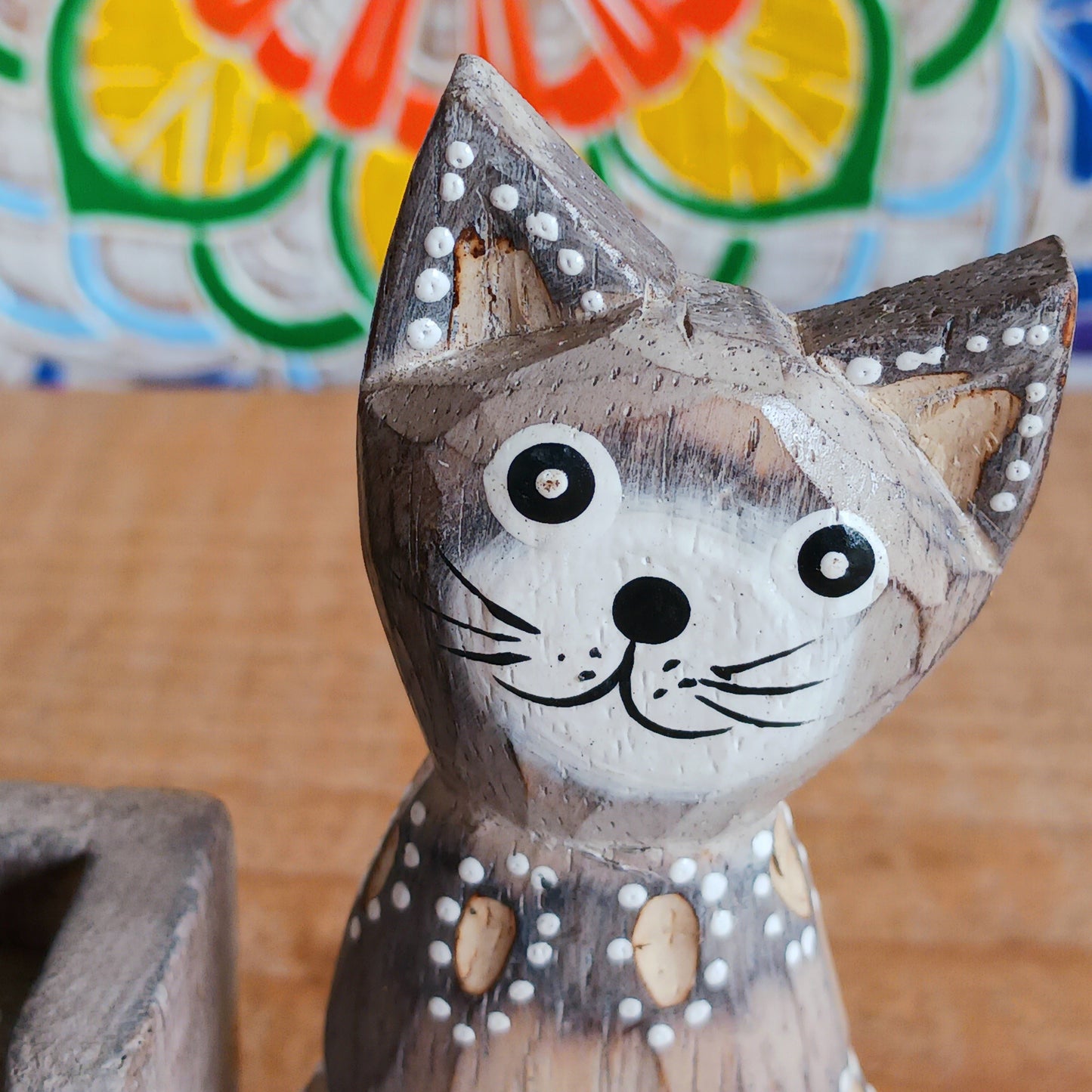 Add charm and functionality to your space with our Wooden Cats Calendar. Featuring two adorable cats perched on a timeless wooden block design, this perpetual calendar is the perfect mix of décor and practicality. Whether on your desk, shelf, or office table, it helps you stay organized while adding a playful, heart warming touch to your day. A wonderful gift for cat lovers and anyone who enjoys unique home or office accessories.