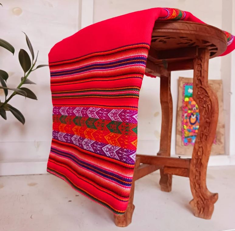 Hand woven Peruvian Table Cloth | Throw (Assorted colours)