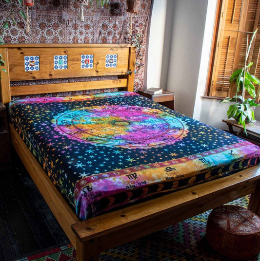 Multi Zodiac Bedspread | Cool Hippie bedspreads and throws