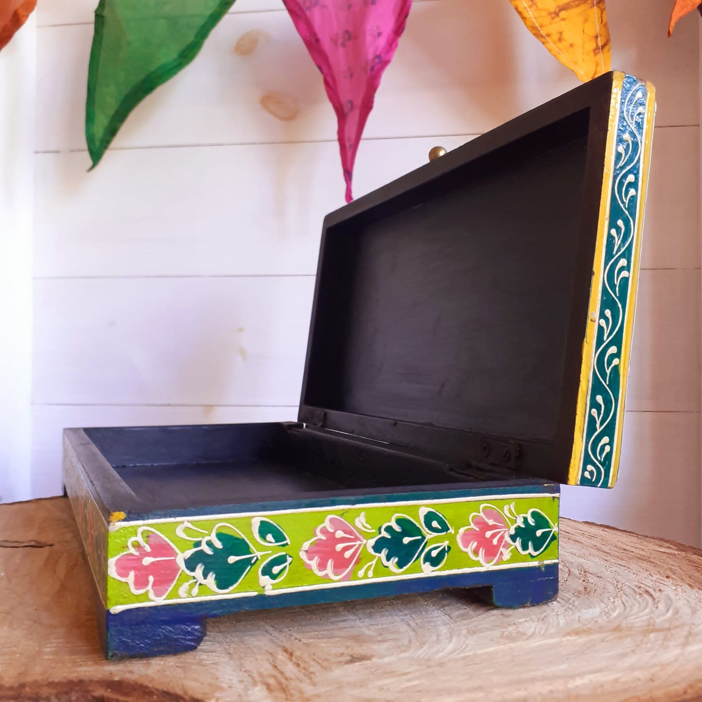 Hand painted Jewelry Box | Trinket Box