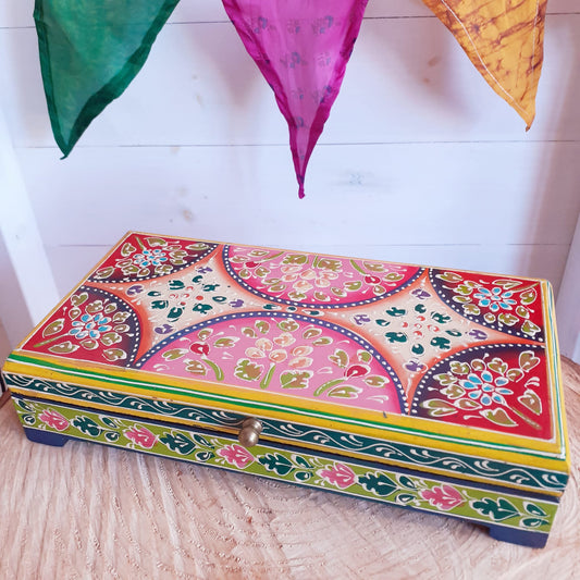 Hand painted Jewelry Box | Trinket Box