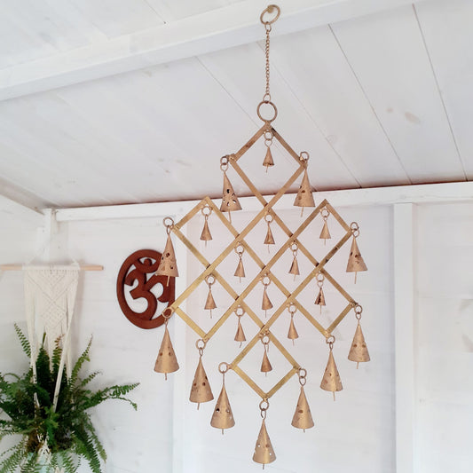 Endless Knot Windchime with Indian Bells