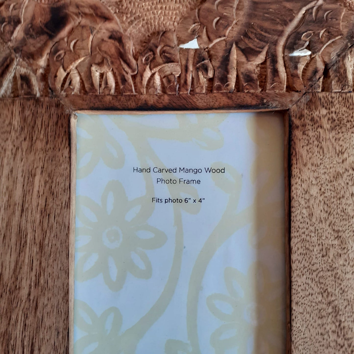 Elephant Mango Wood Photo Frame