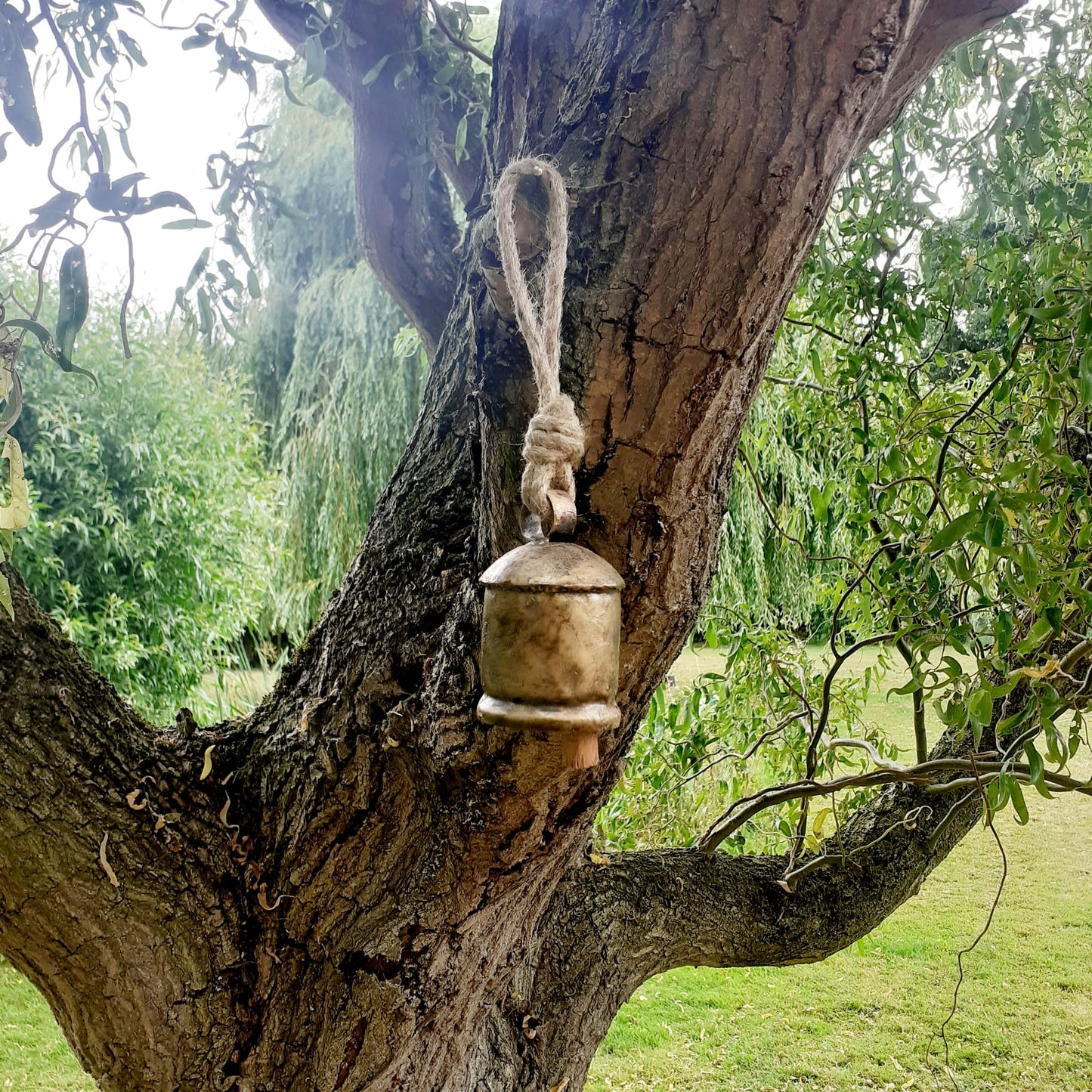 Small Rustic Cow Bell Windchime