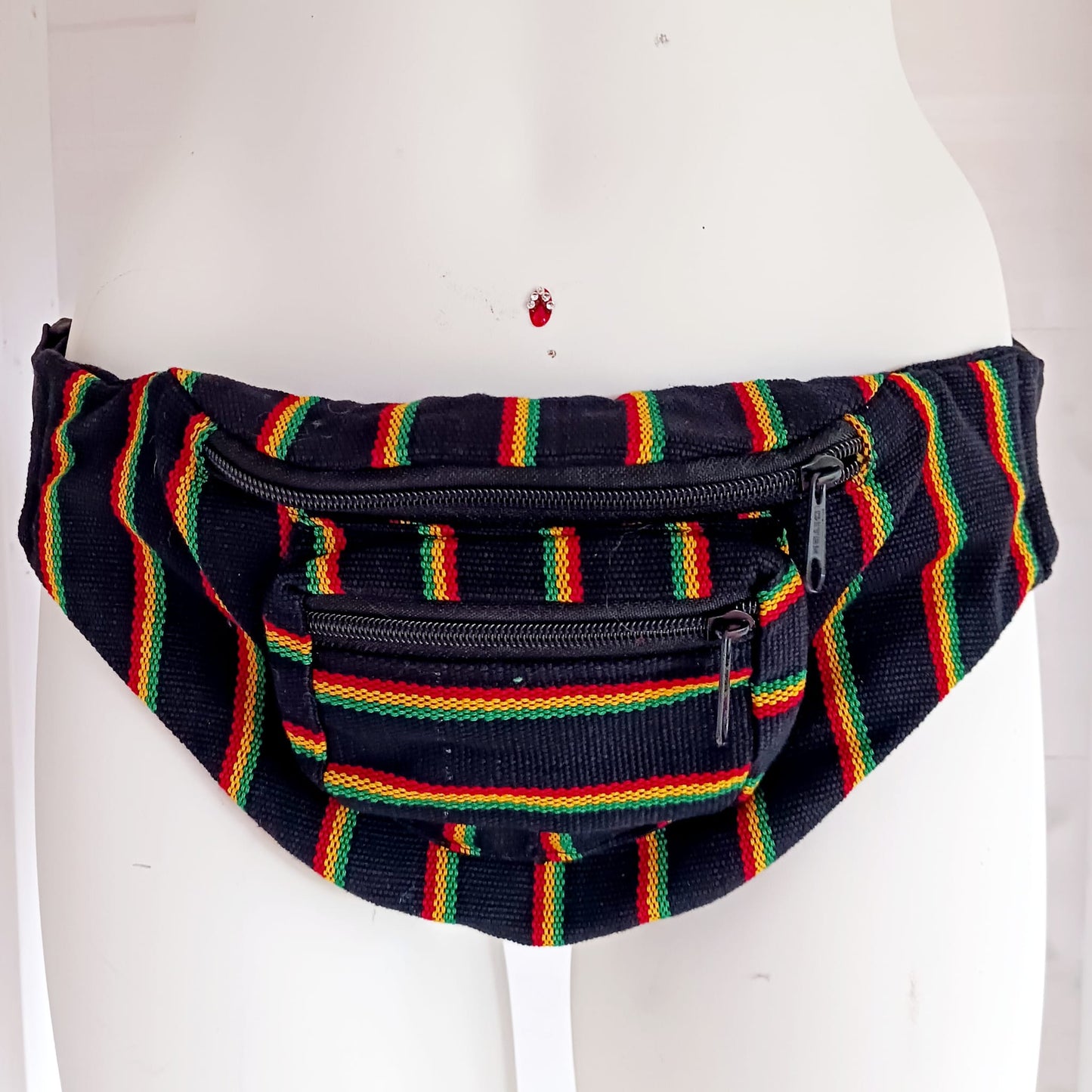 Rasta Hip Bag Festival Bum Bag | 3 zipped Compartments