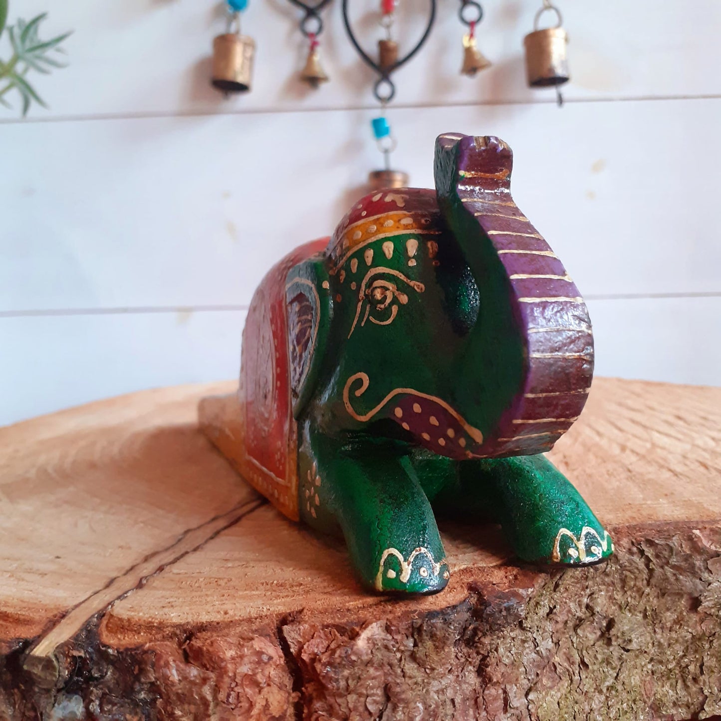 Hand Painted Elephant Door Stop