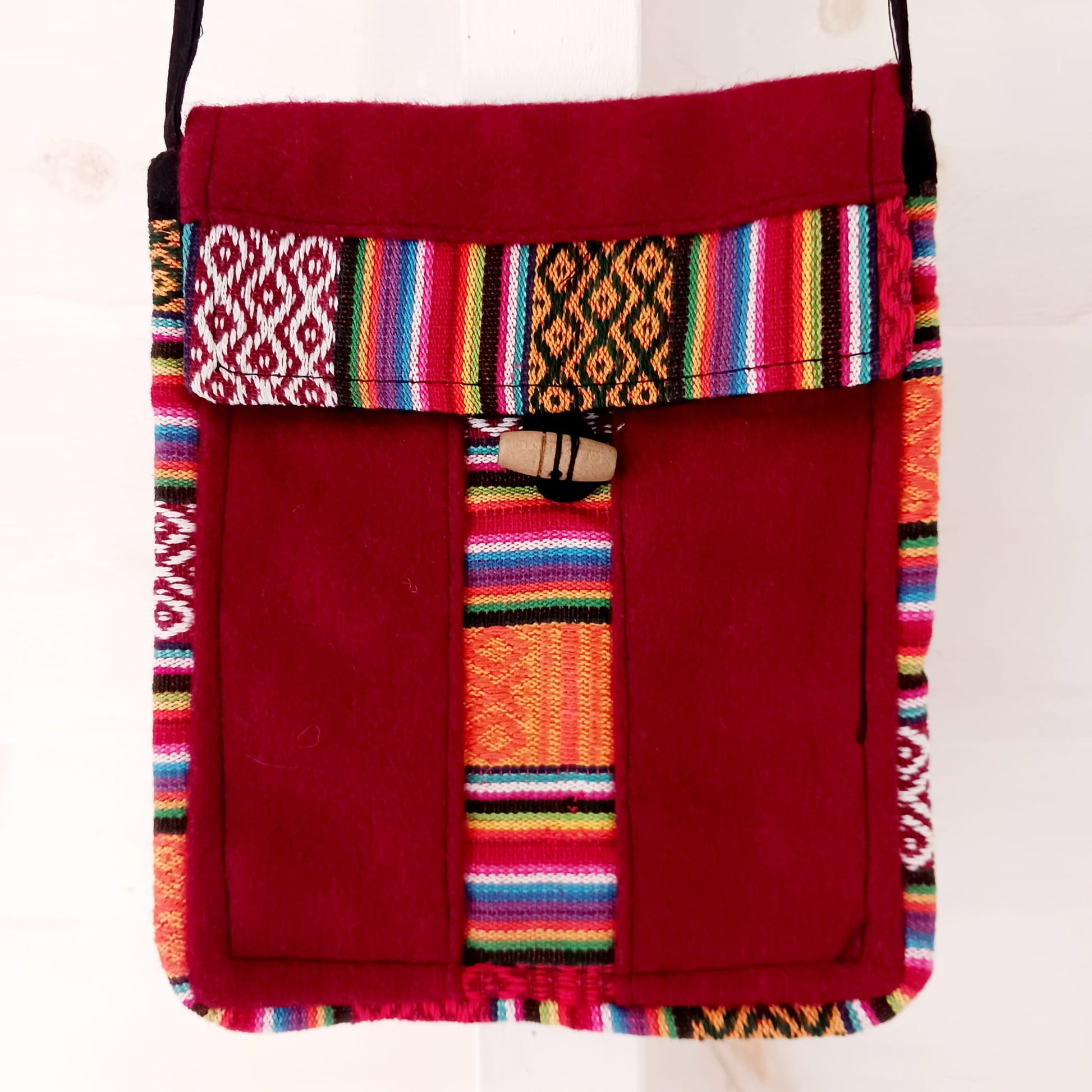 Woollen Passport | Festival Bag 15cm x 18cm | Hippy Trail bag