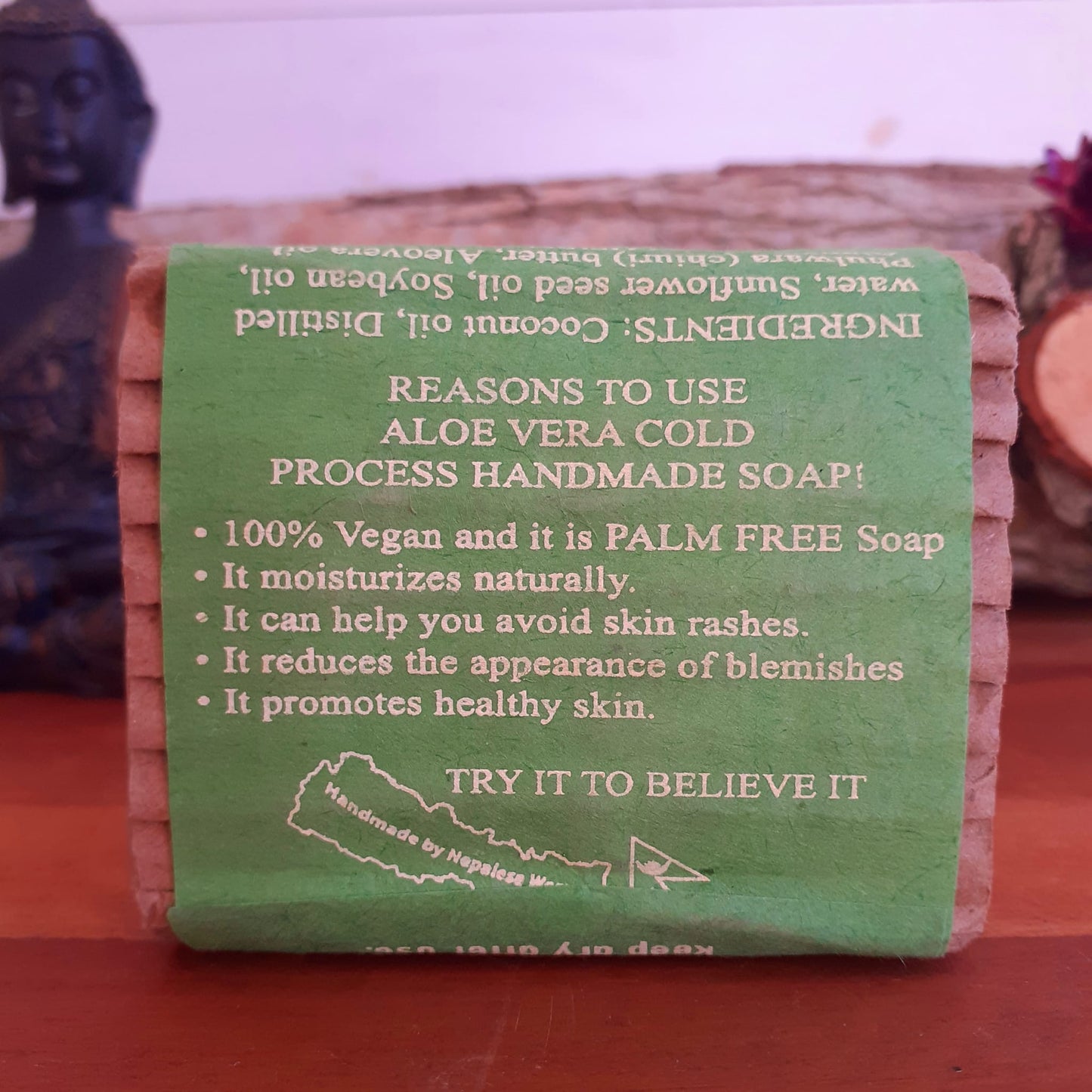 Natural Himalayan Aloe Vera Soap 100g bar