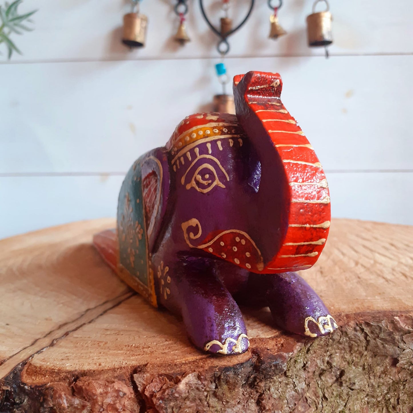 Hand Painted Elephant Door Stop