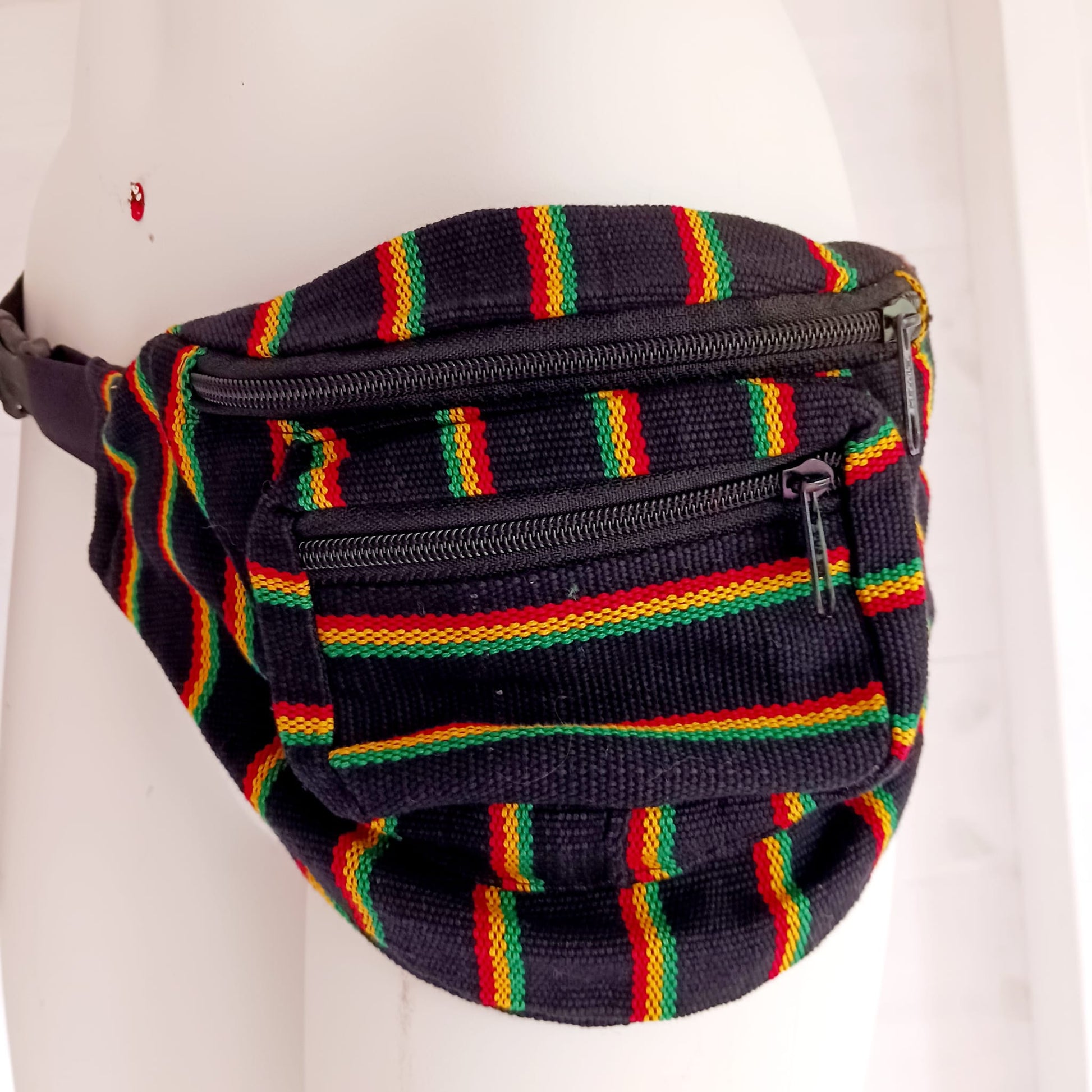 Rasta Hip Bag Festival Bum Bag | 3 zipped Compartments