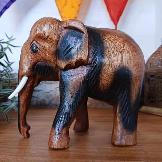 Hand carved wooden Elephant Ornament