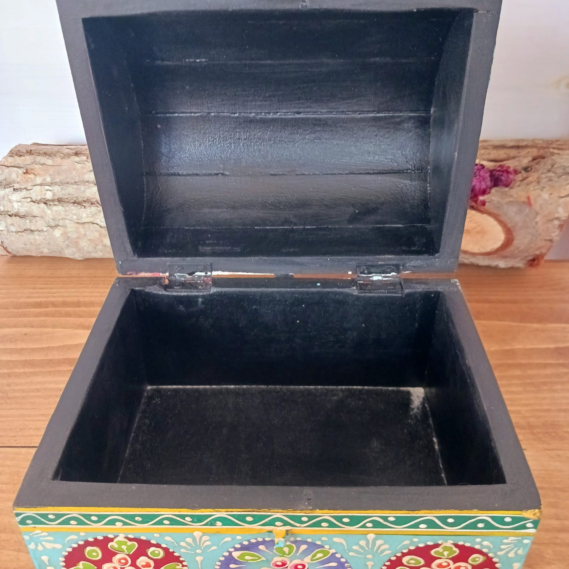 Hand painted Domed Jewellery Box | Trinket Box