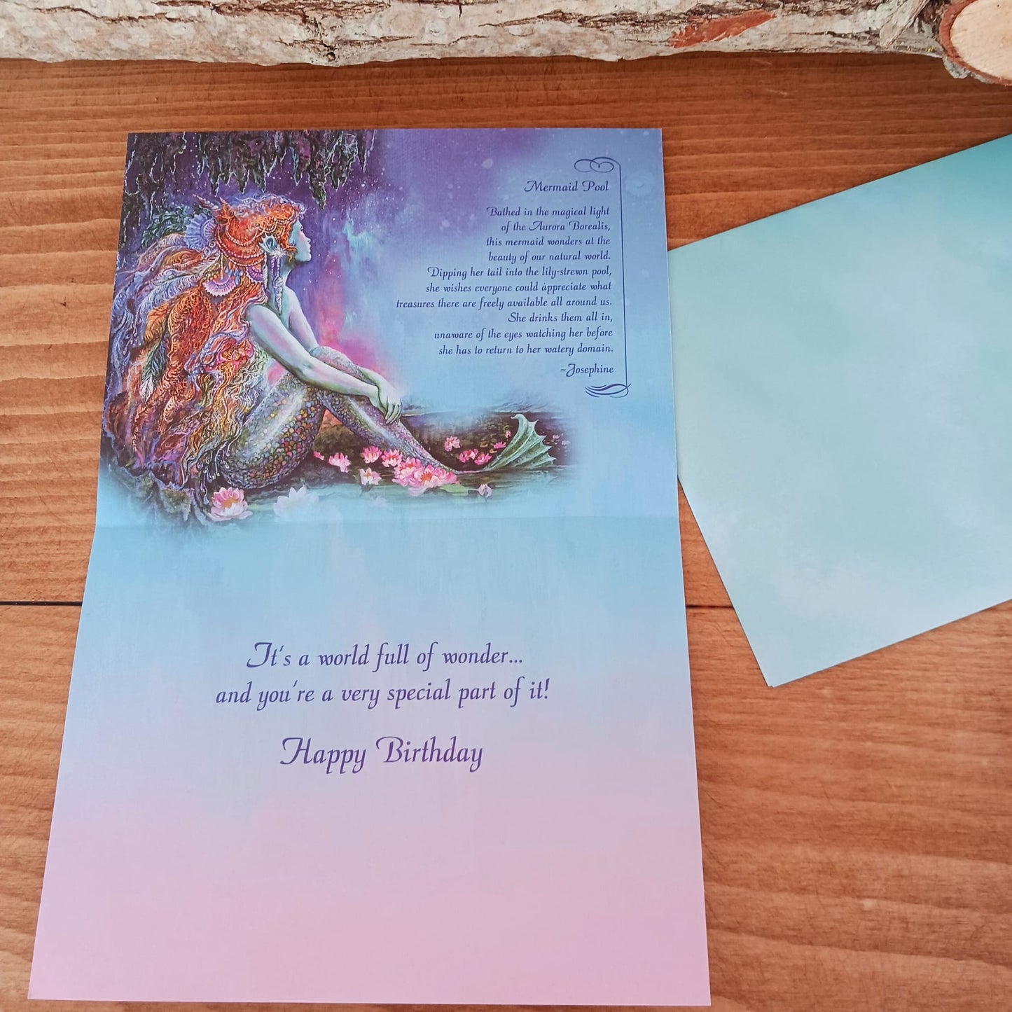 Mermaid Pool Birthday Card