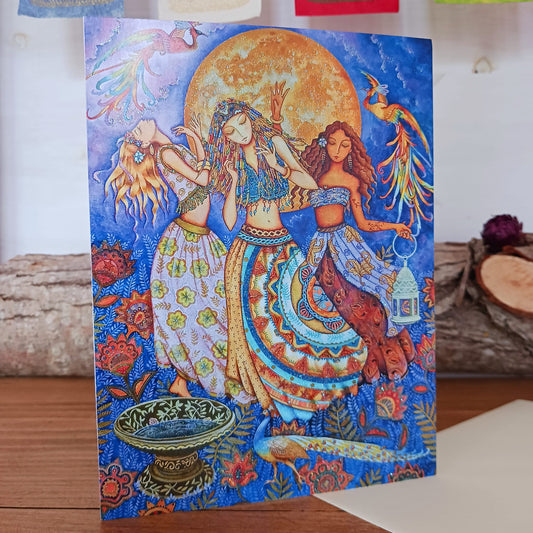 Friends Moon Dance | Birthday Card