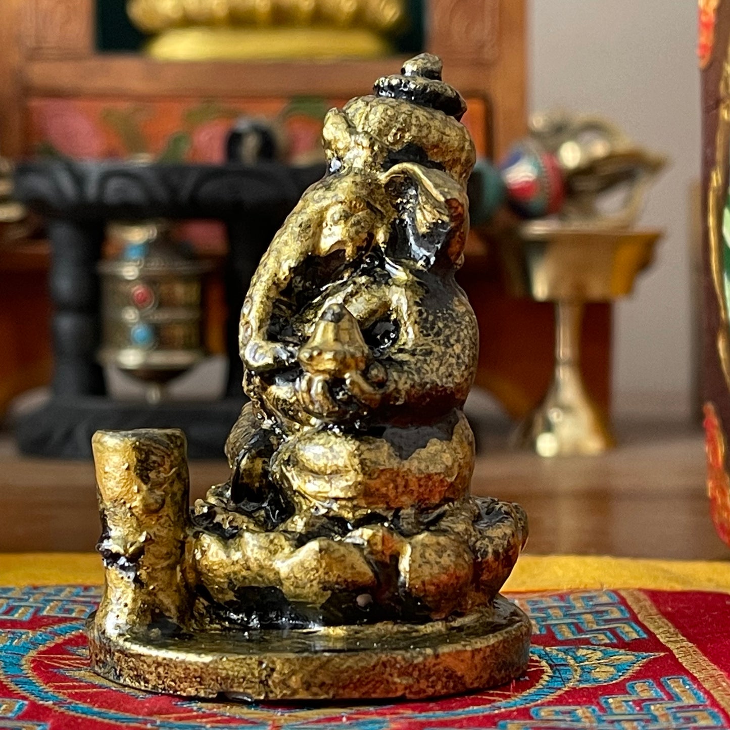 Resin Ganesh Incense Holder