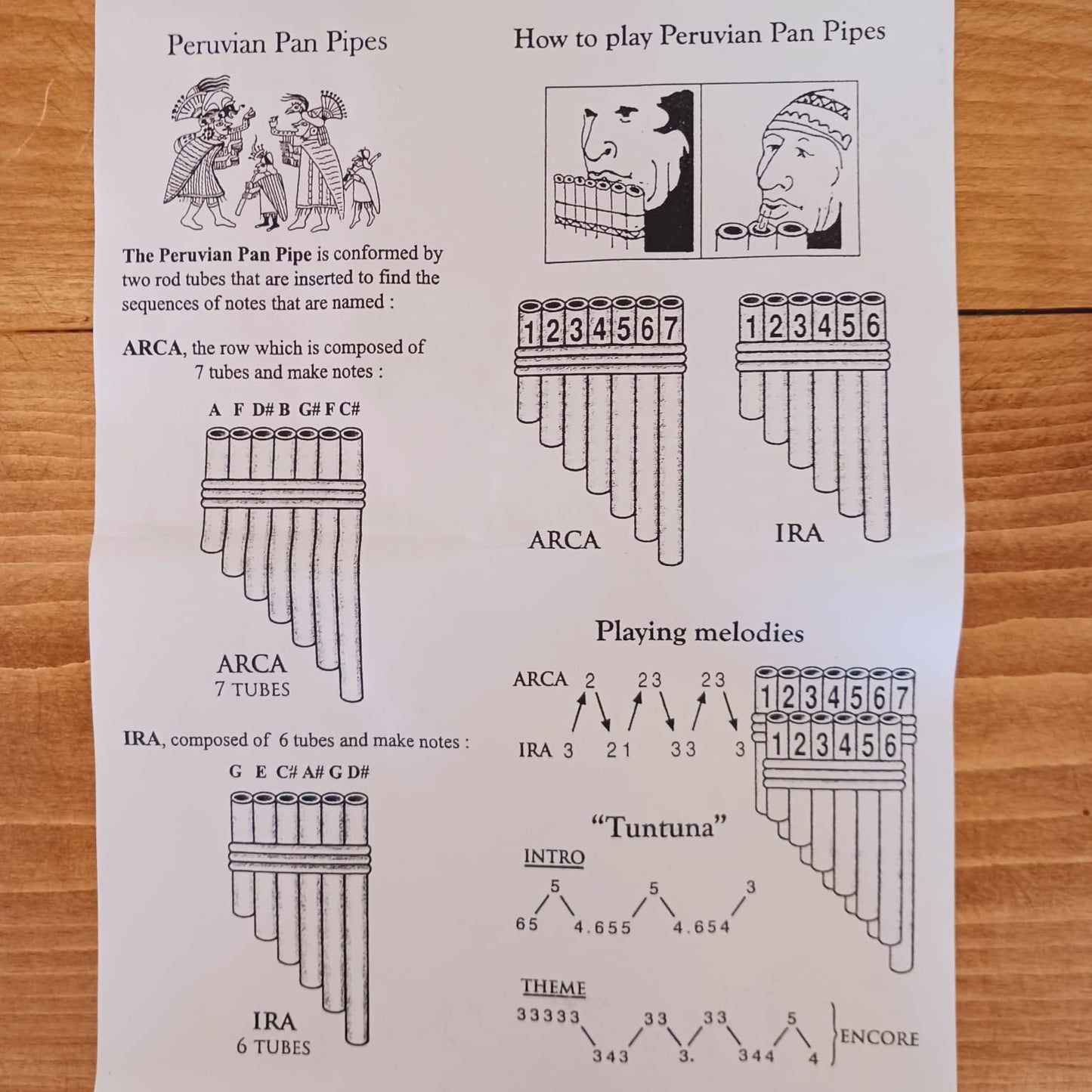 Peruvian Bamboo Pan Pipes | Zampona Peruvian Pan pipes UK seller