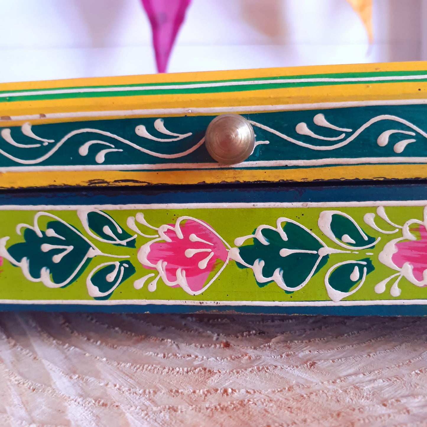 Hand painted Jewelry Box | Trinket Box