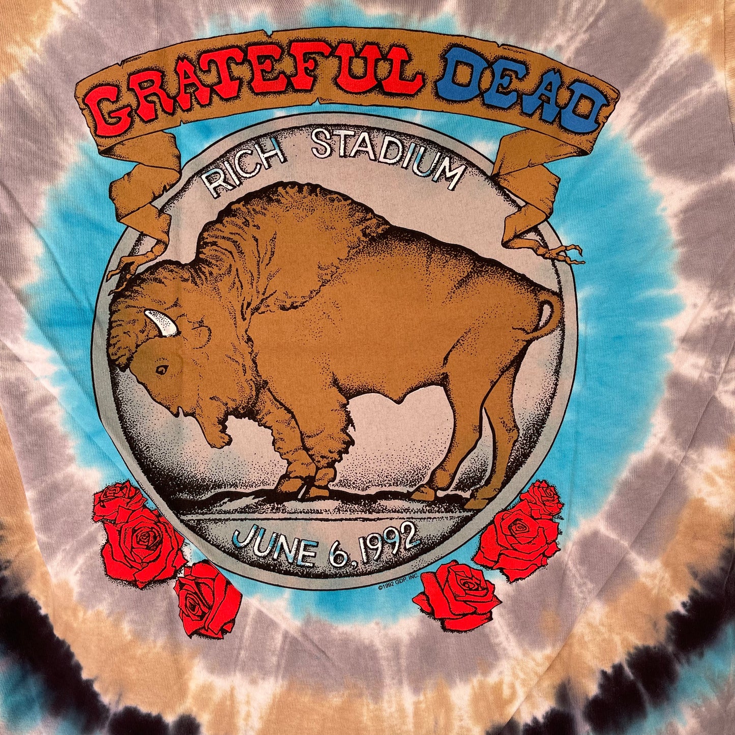 GRATEFUL DEAD Buffalo Nickel Tie-dye T-shirt Licensed 