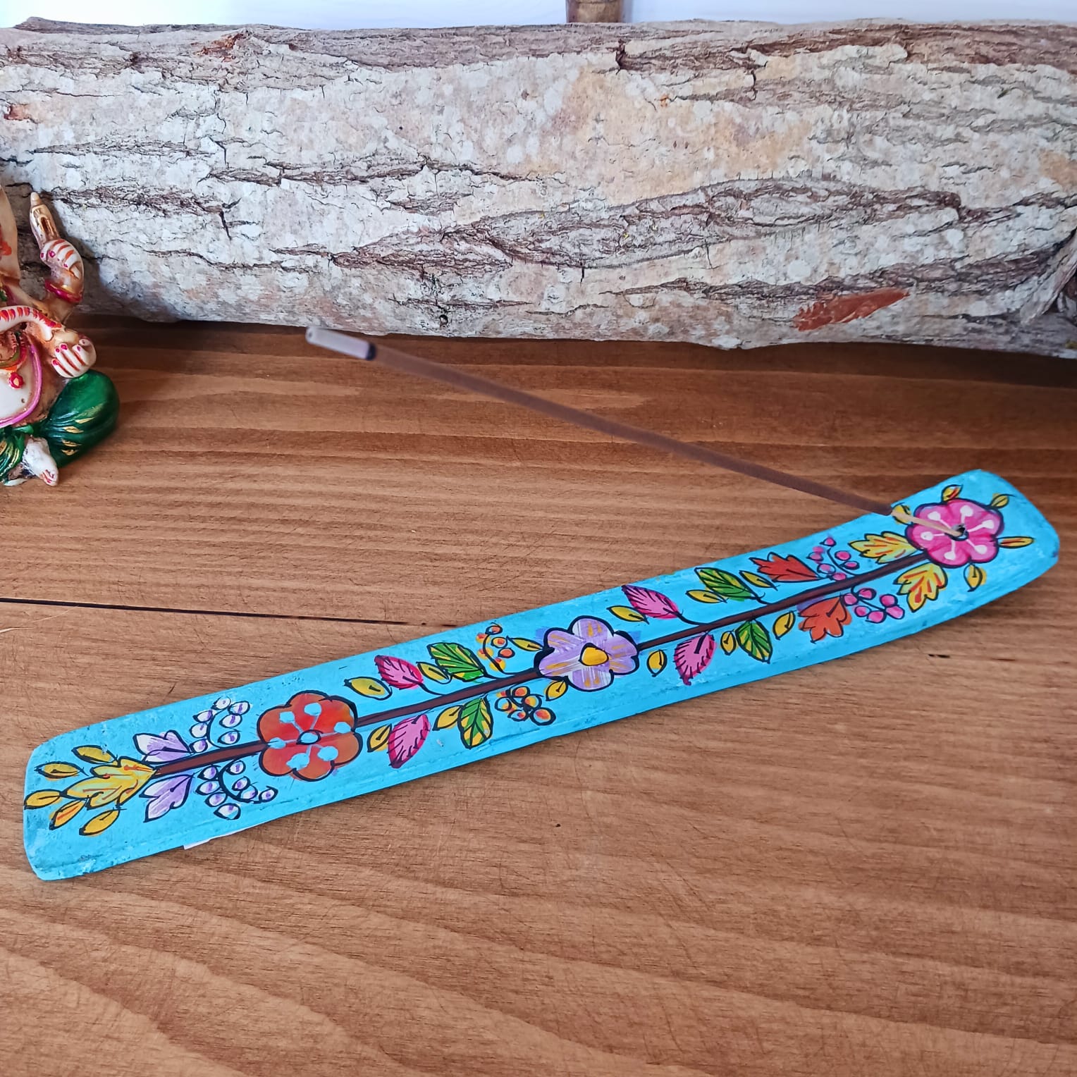 Hand Painted Wooden Incense Stick Holder