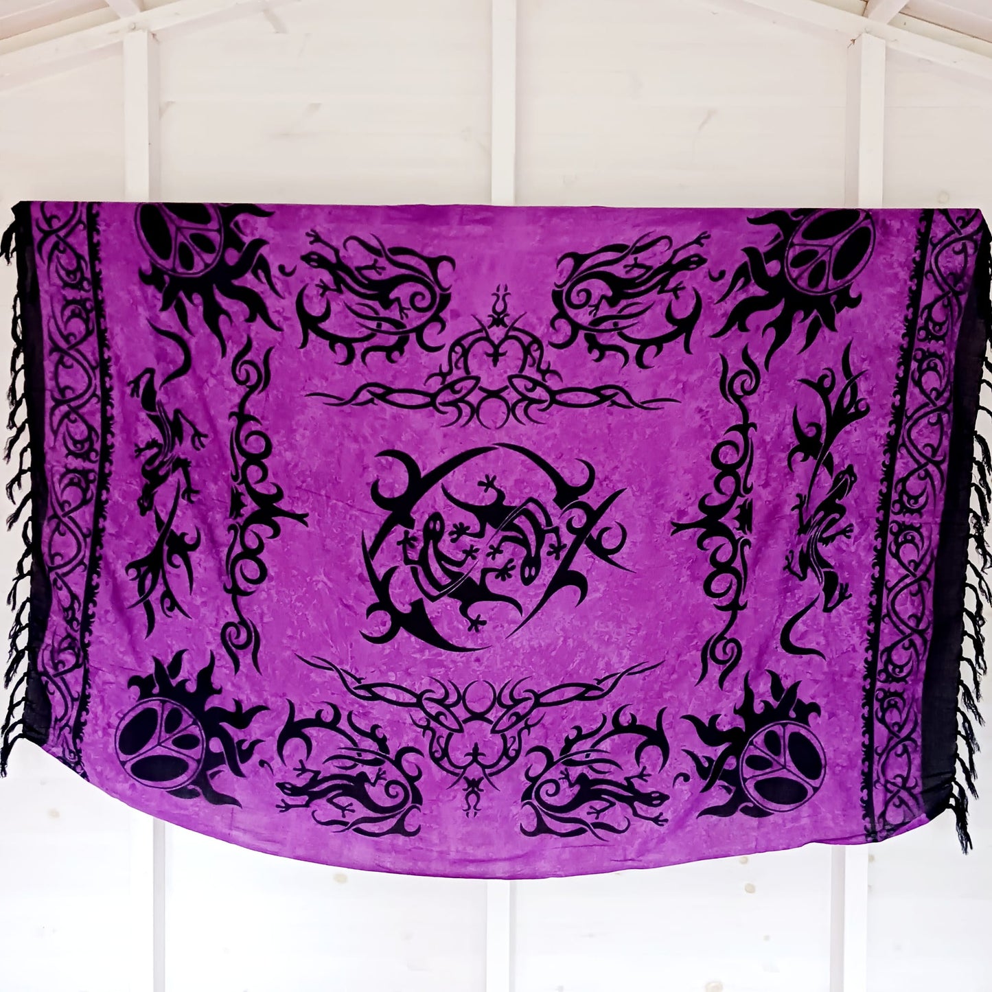 Celtic Sarong | Beach wrap Purple