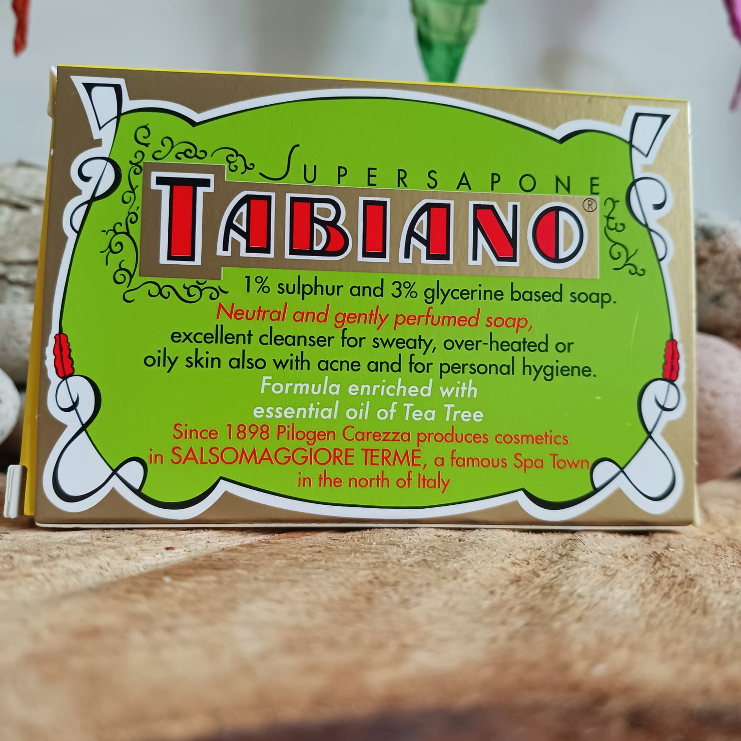 Tabiano biosulfur soap | Tabiano soap from Italy UK supplier