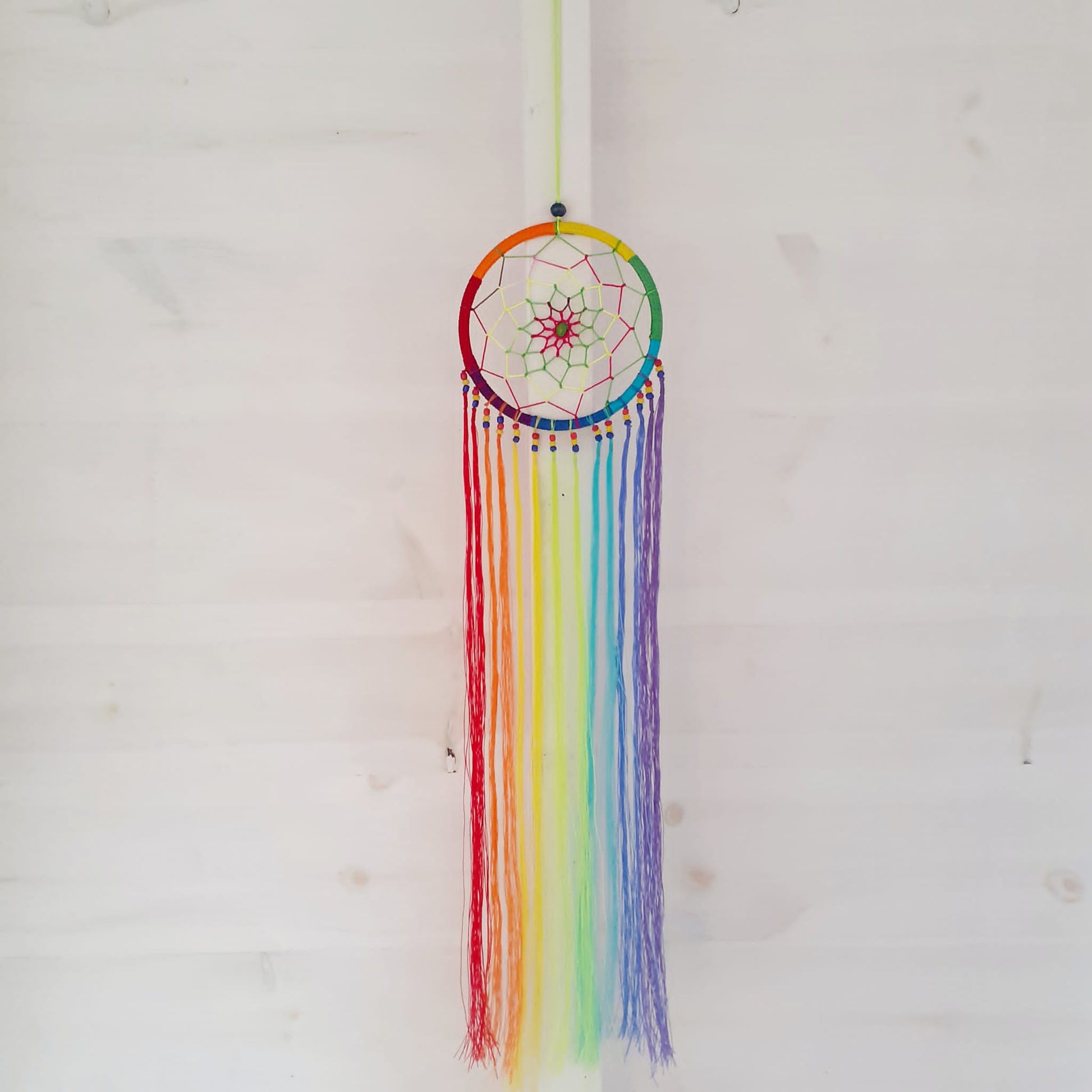 Rainbow Hanging Dreamcatcher | Rainbow Hippy Dream catcher