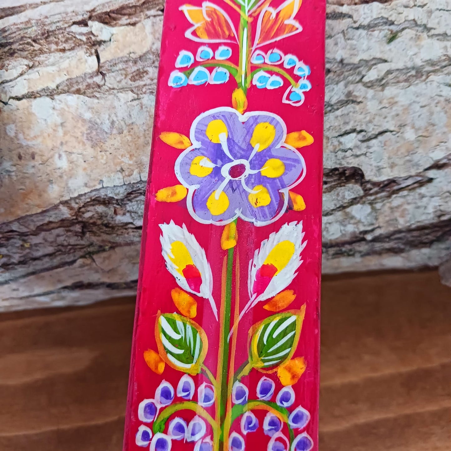 Hand Painted Wooden Incense Stick Holder