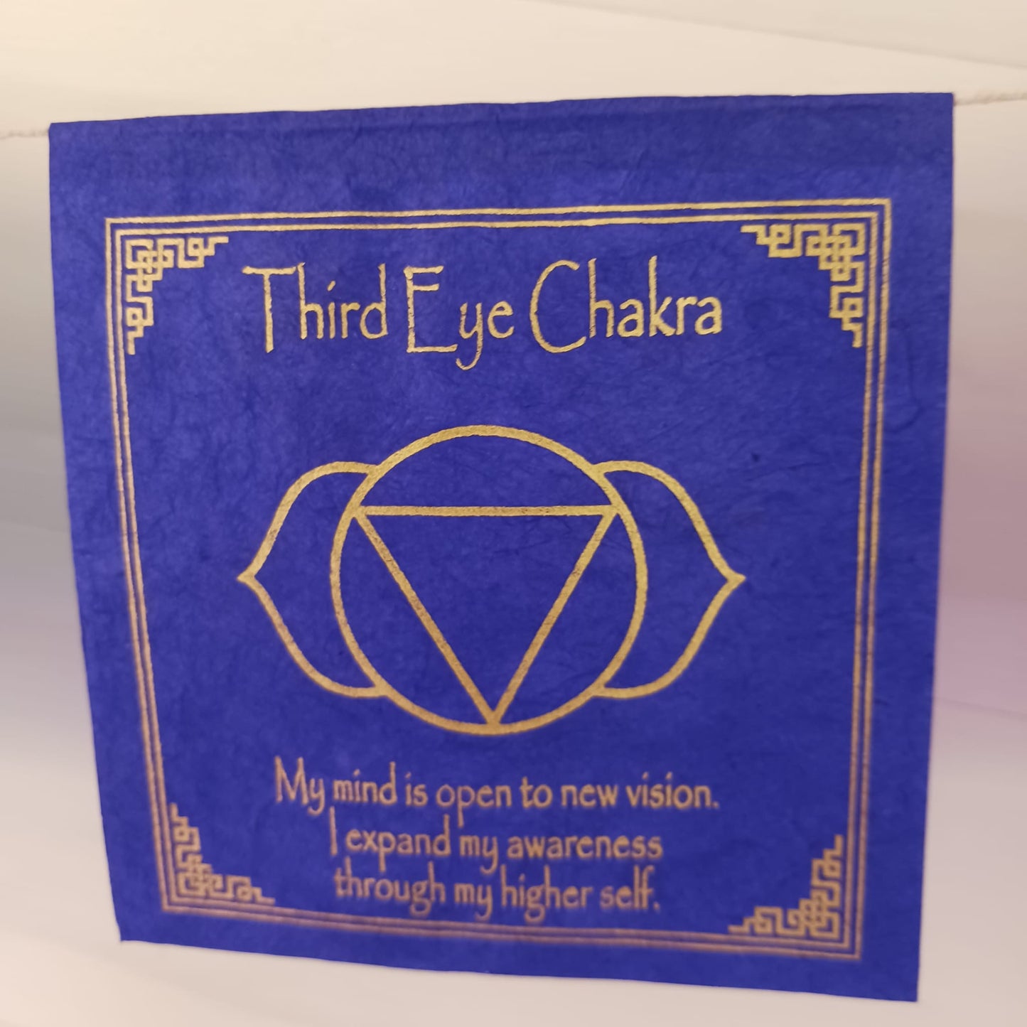 Seven Chakra Energy Lokta Paper Prayer Flags | 21 flags x 10 x 10cm