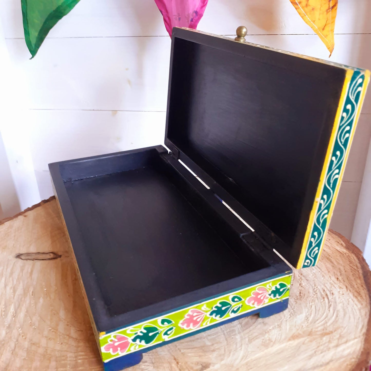 Hand painted Jewelry Box | Trinket Box