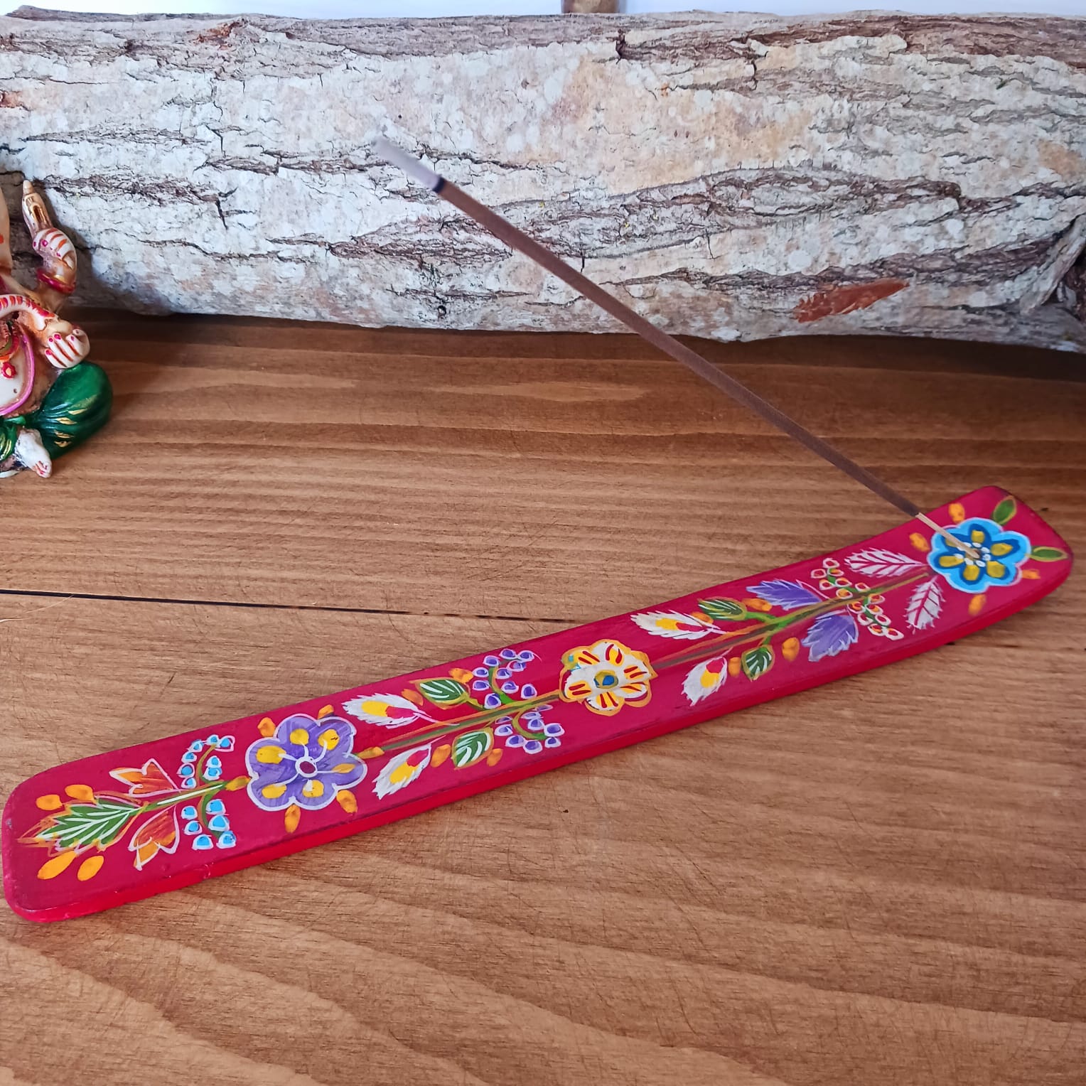 Hand Painted Wooden Incense Stick Holder