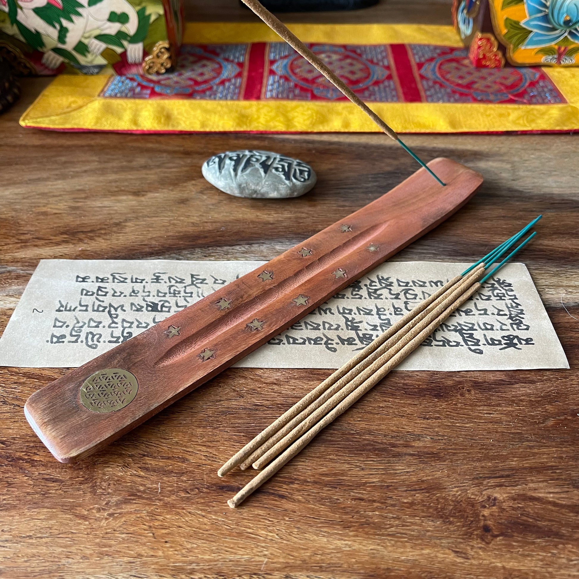 Flower of Life  wooden brass inlay ash catcher