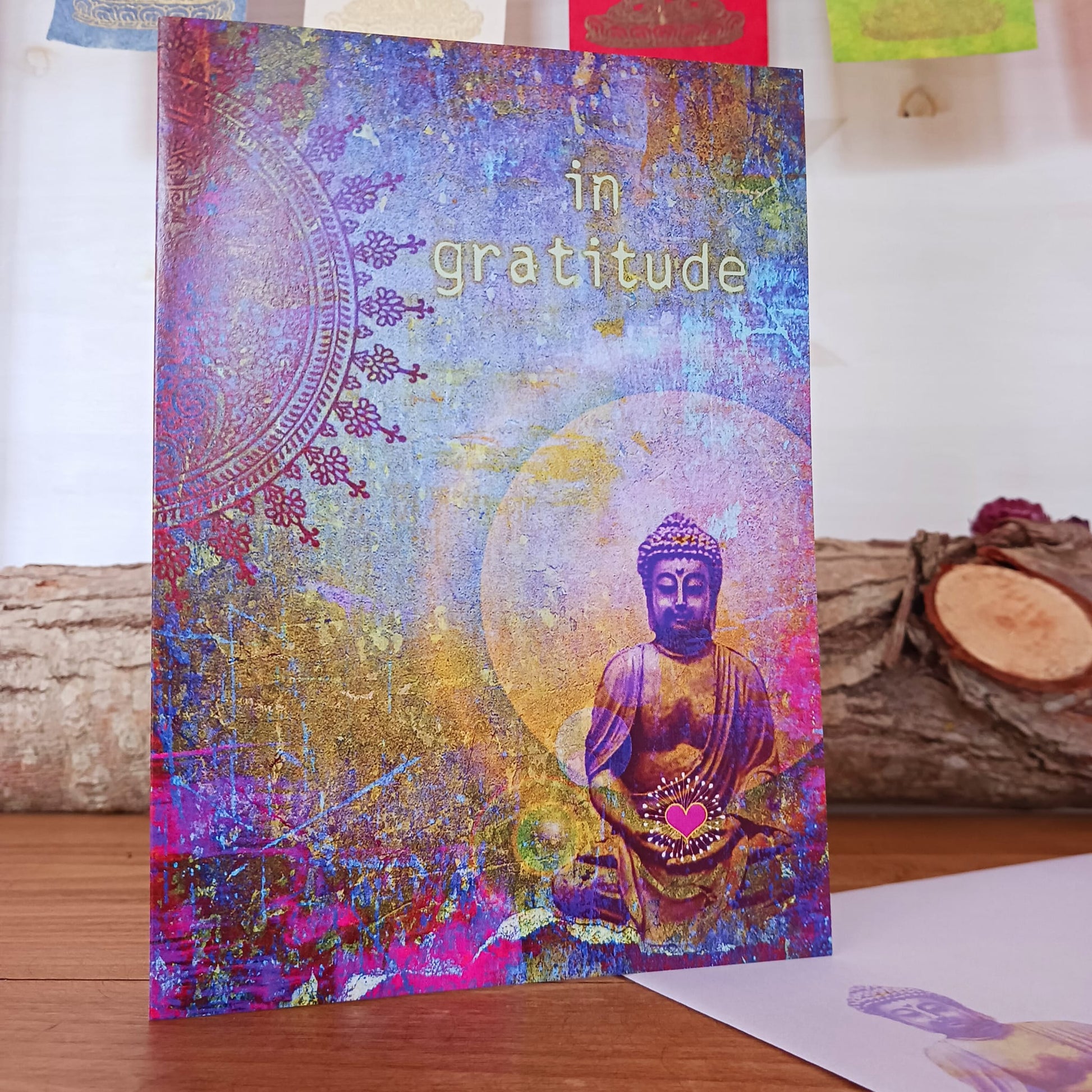 Buddha In Gratitude Thank you Card