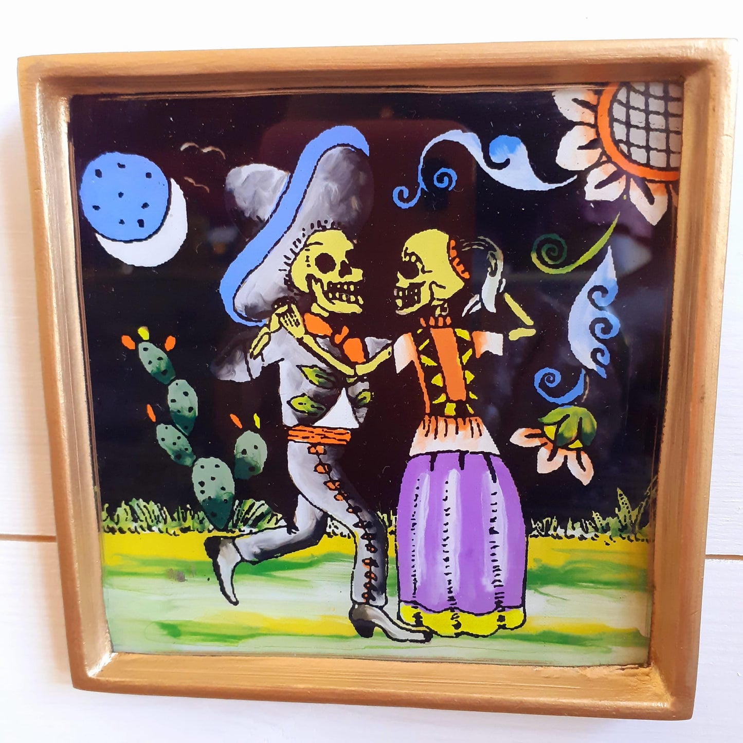 Dancing Couple Folk Art