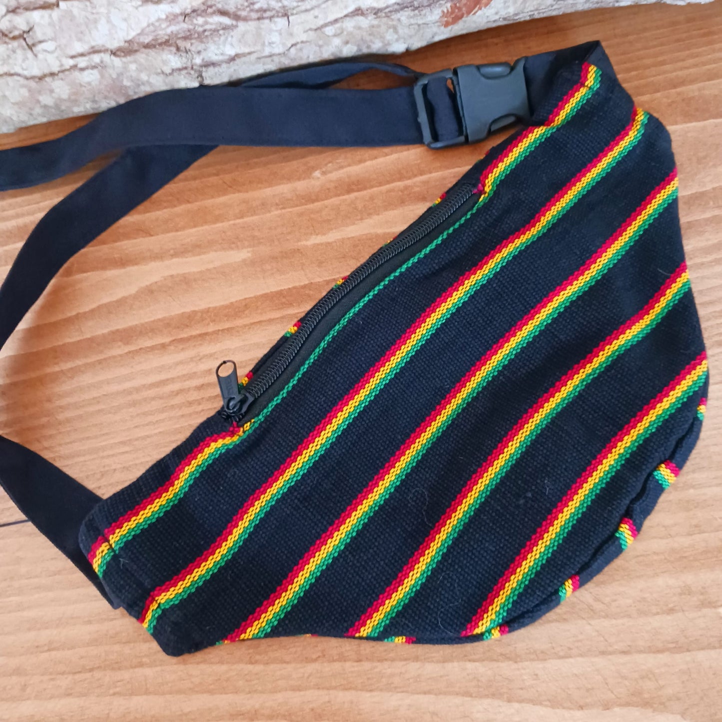 Rasta Hip Bag Festival Bum Bag | 3 zipped Compartments