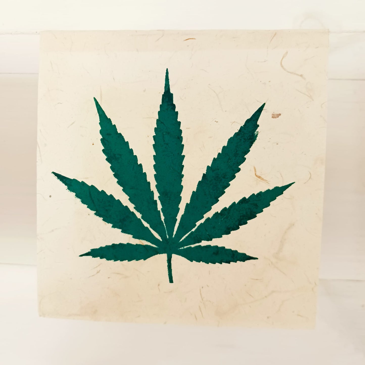 Marijuana Leaf Lokta Paper Flag | Ganja Leaf Paper Flags decoration