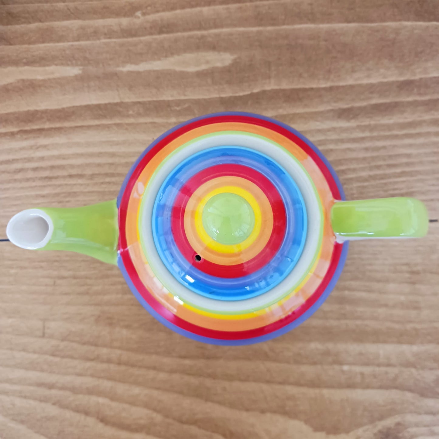 Rainbow Teapot 2 cup | Small Ceramic hand painted Teapot 