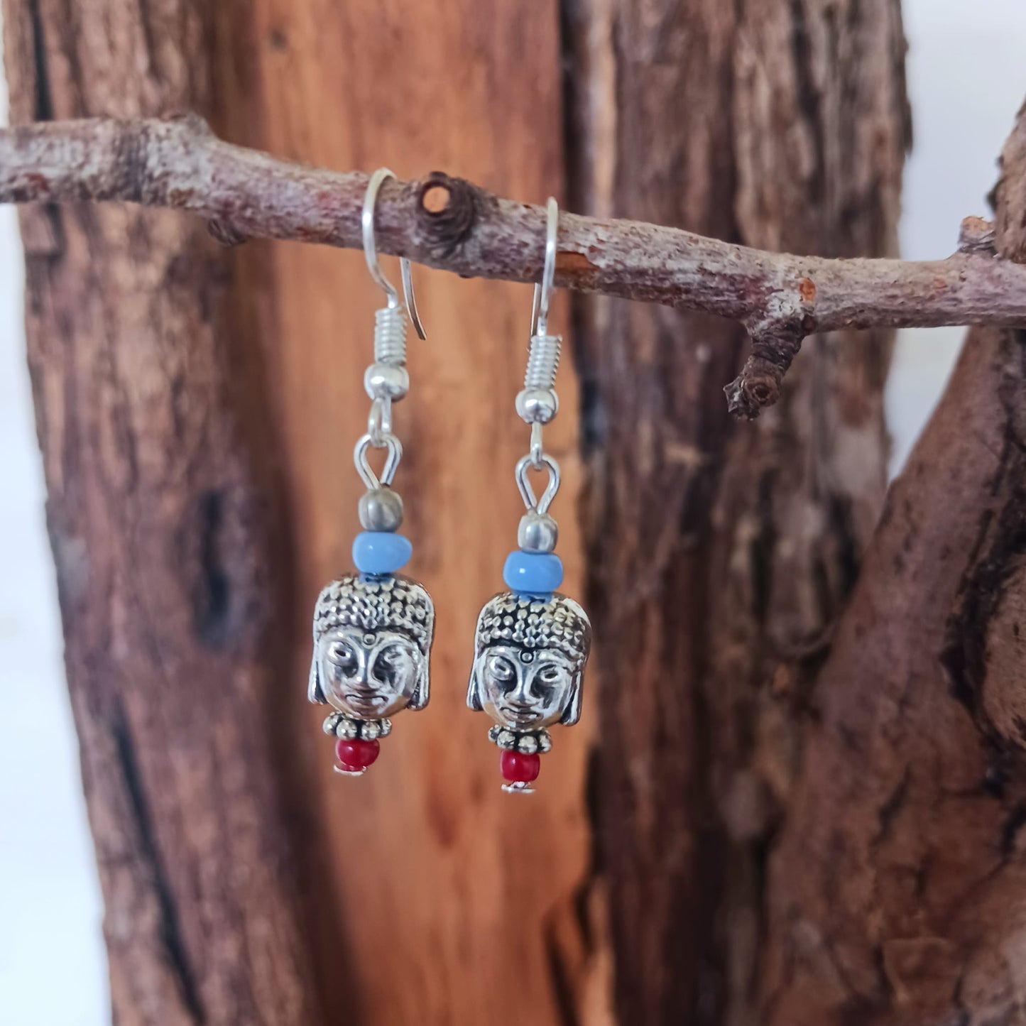 Nepalese Buddha Earrings Buddha Hippie Earrings