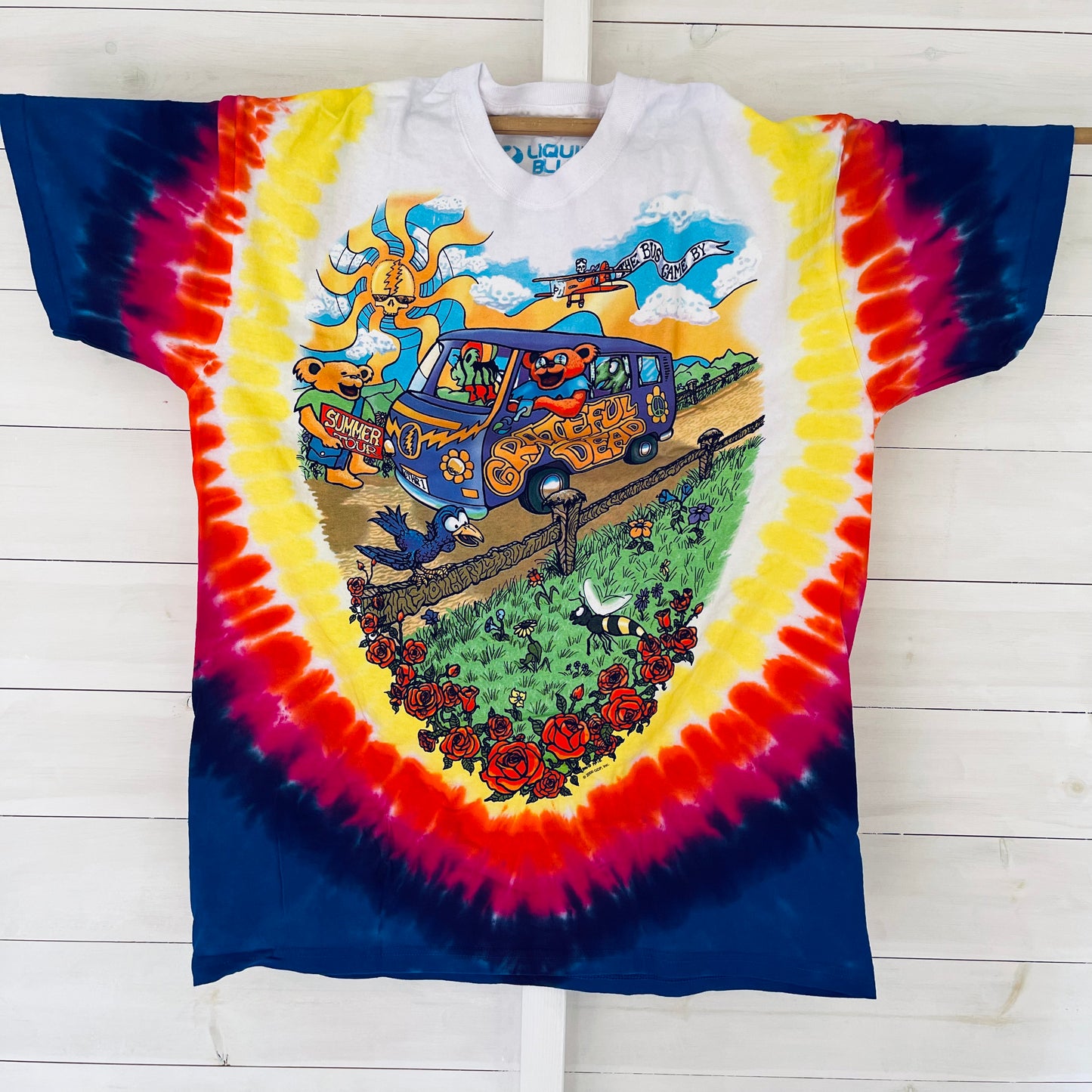 Grateful Dead Summer Tour Bus Tie-Dye T-Shirt